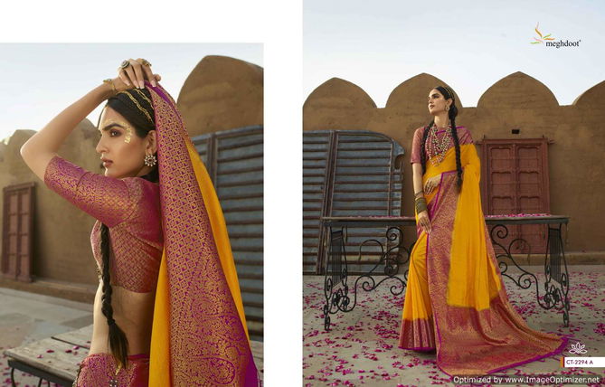 Meghdoot Kalliste 2 New Exclusive Wear Silk Designer Saree Collection